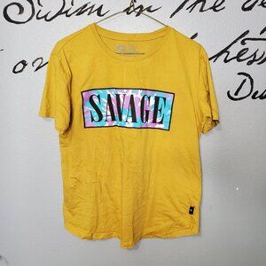 SAVAGE Goldenrod & Tie Dye Essential T-Shirt, M
